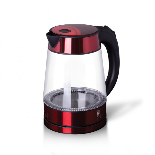 Berlinger Haus Elektromos üveg vízforraló, burgundi
