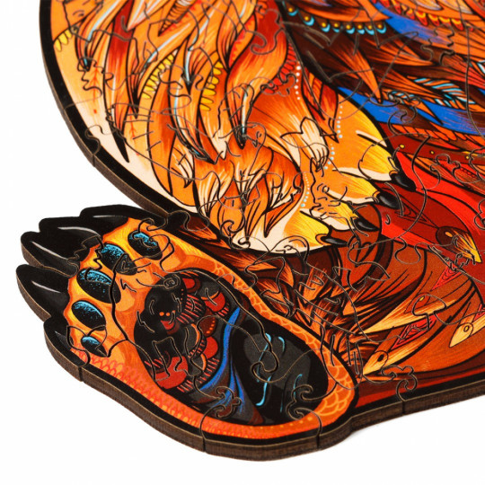 Bozontos Medve fa puzzle