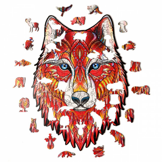 Vörös Vadkutya fa puzzle