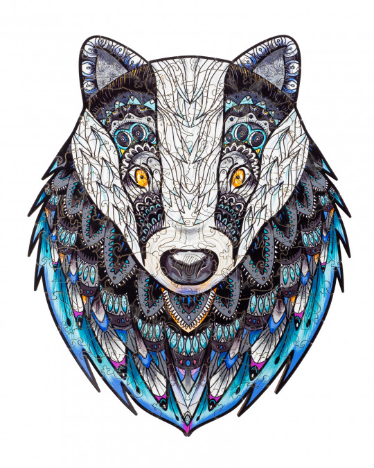 Rejtélyes borz fa puzzle