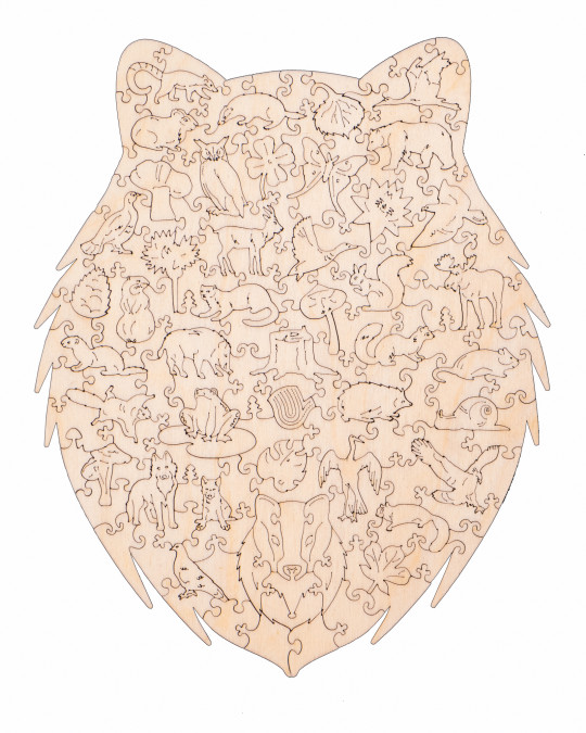 Rejtélyes borz fa puzzle