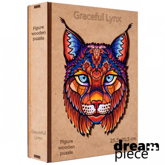 Fenséges hiúz fa puzzle