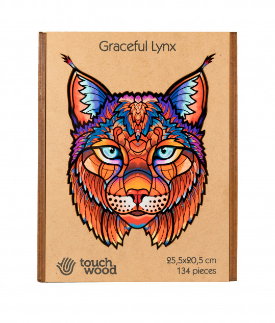 Fenséges hiúz fa puzzle