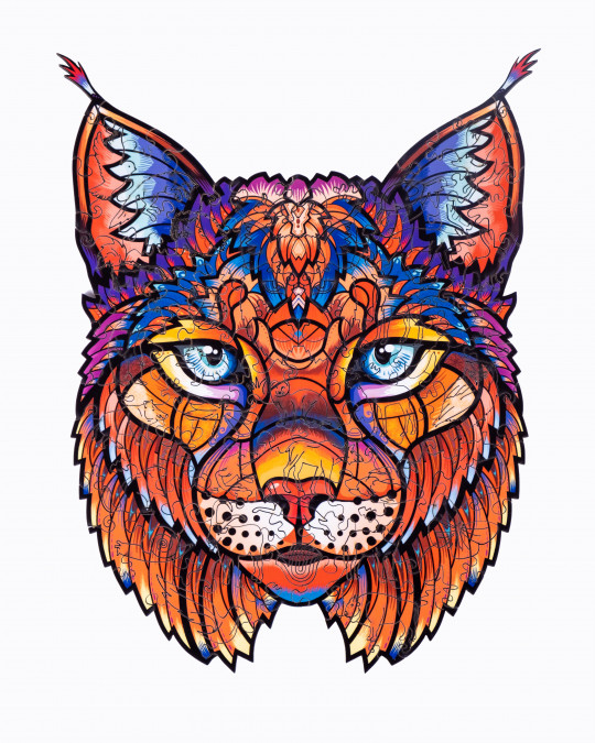 Fenséges hiúz fa puzzle