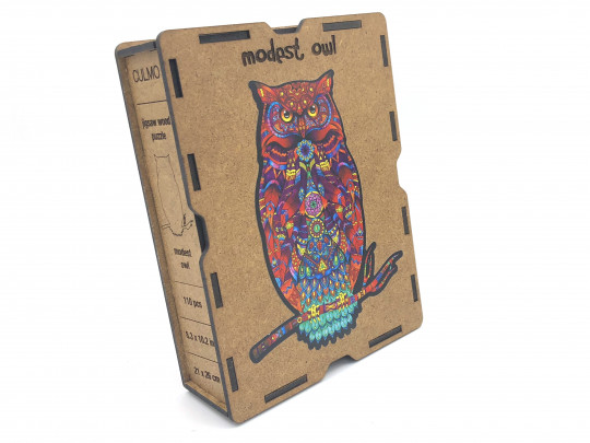 Bölcs bagoly fa puzzle - M méret