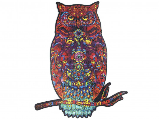 Bölcs bagoly fa puzzle - M méret