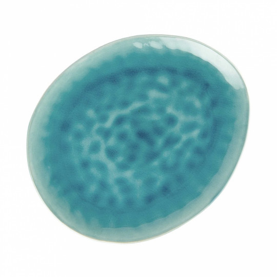 DE LA ROYA tányér 28,7x24cm kék