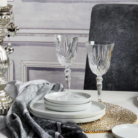 CRYSTAL CLUB fehérboros kristálypohár 210ml