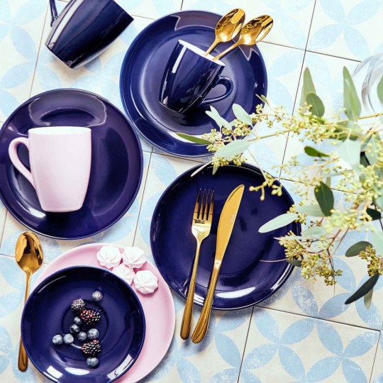 QUEENS evőeszköz szett arany fényes