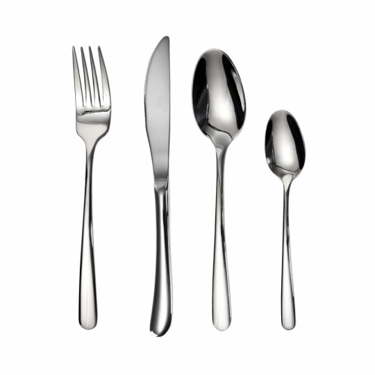 QUEENS evőeszköz szett ezüst fényes