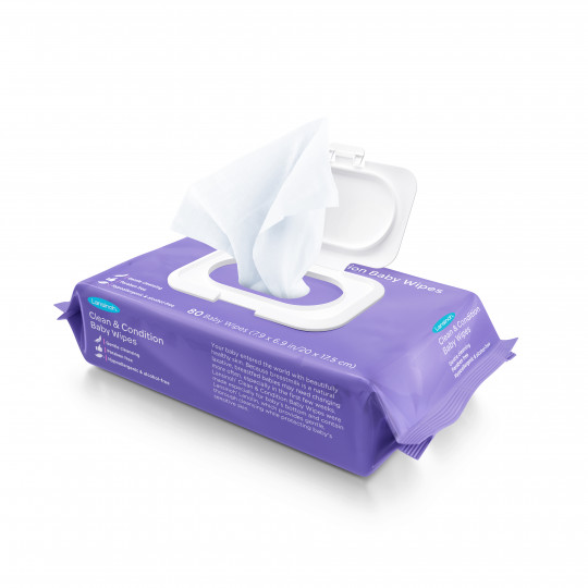 Lansinoh baba kondícionáló törlőkendő 80 db