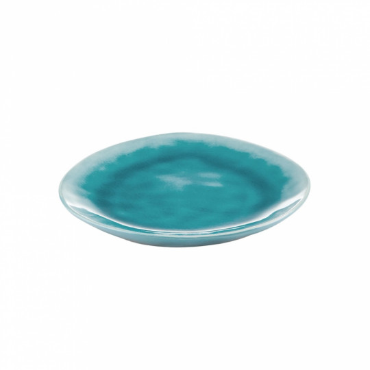 DE LA ROYA tányér 19,7x16,5cm kék