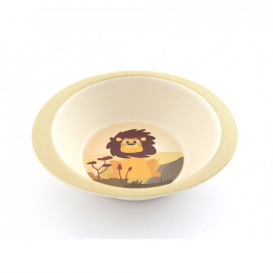 Yuunaa bambusz gyerek étkészlet - oroszlán