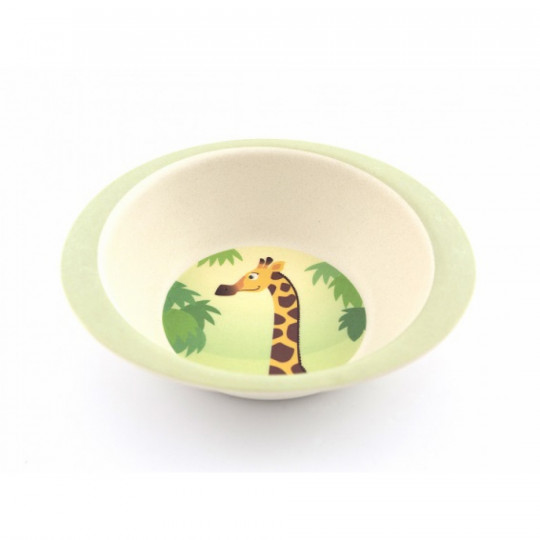 Yuunaa bambusz gyerek étkészlet - zsiráf