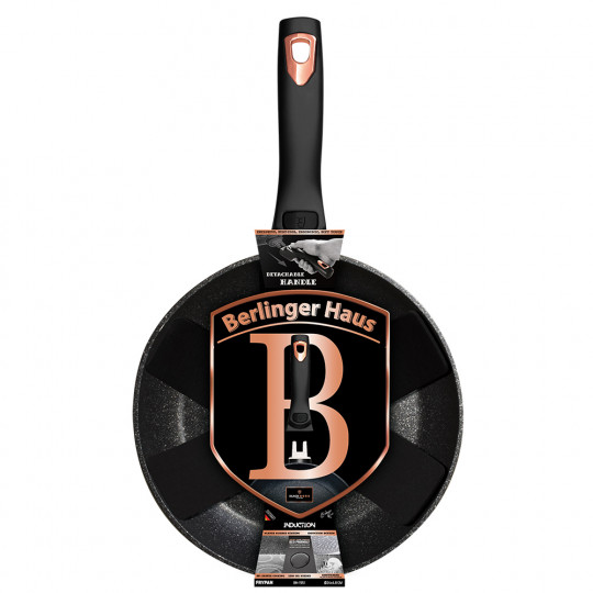 Berlinger Haus Serpenyő levehető nyéllel, 24 cm, Black Rose Collection