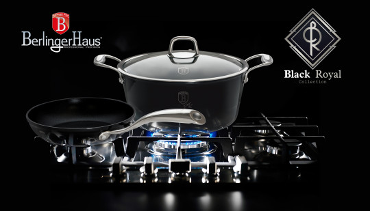 Berlinger Haus Lábas fedõvel , 24 cm, Black Royal Collection