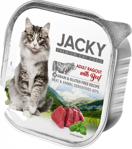 Jacky alutálka ragu marha 100g felnőtt macskáknak