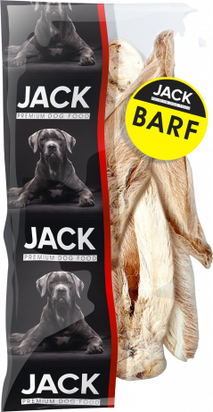 Jack szőrös nyúlfül 4db BARF