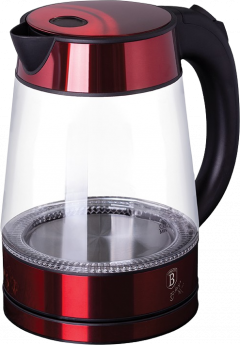 Berlinger Haus Elektromos üveg vízforraló, burgundi