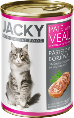 Jacky macska konzerv pástétom borjú 400g