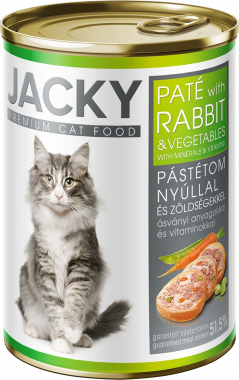 Jacky macska konzerv pástétom nyúl-zöldség 400g