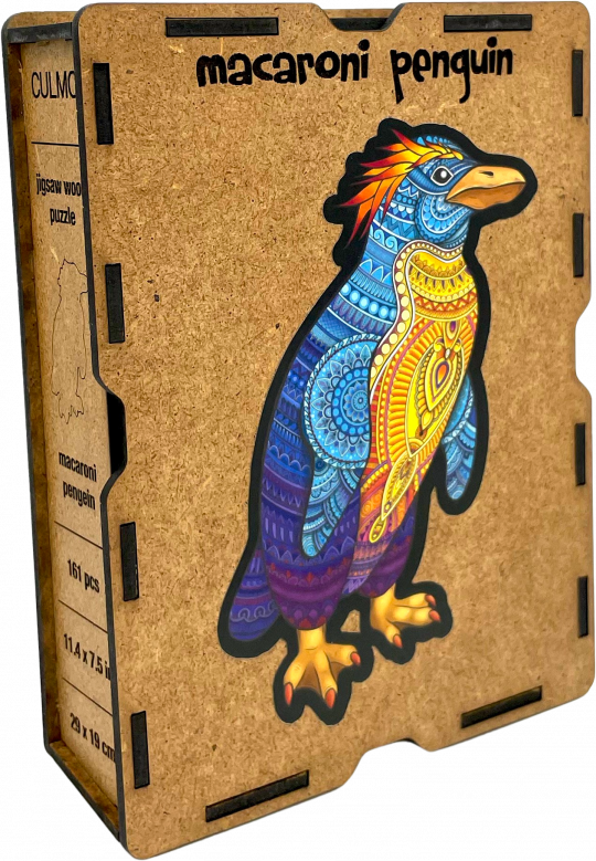 Bóbitás pingvin fa puzzle