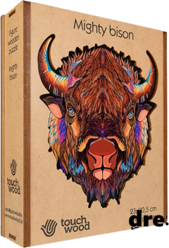 Erős bölény fa puzzle