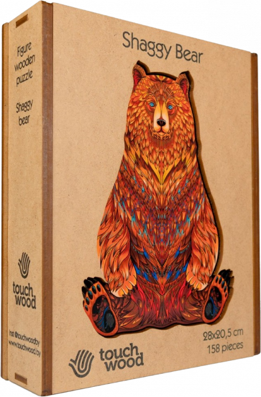 Bozontos Medve fa puzzle