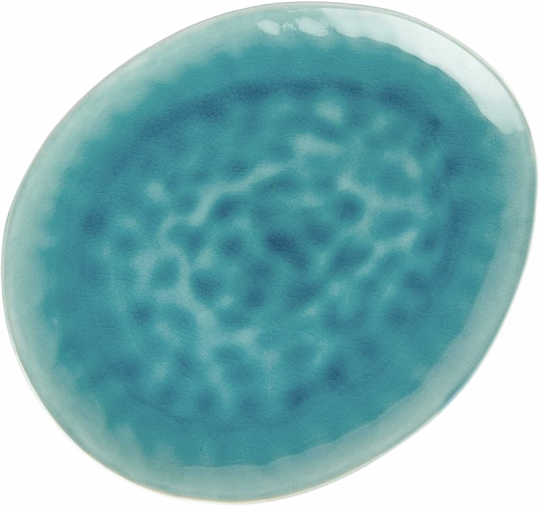 DE LA ROYA tányér 28,7x24cm kék