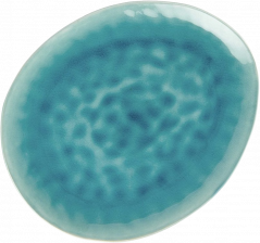 DE LA ROYA tányér 28,7x24cm kék