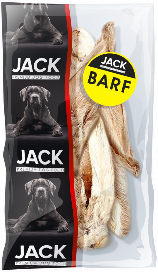 Jack szőrös nyúlfül 4db BARF