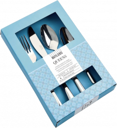 QUEENS evőeszköz szett ezüst fényes