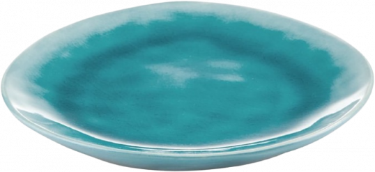 DE LA ROYA tányér 19,7x16,5cm kék