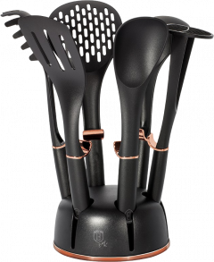 Berlinger Haus 7 részes konyhai eszközkészlet állvánnyal, rose gold-fekete