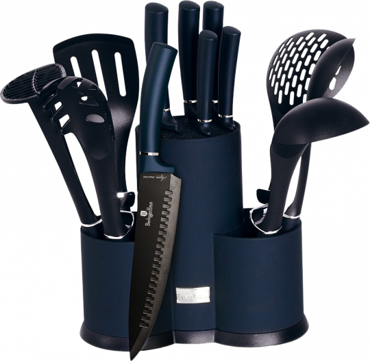 Berlinger Haus 12 részes kés- és konyhai eszközkészlet, aquamarin