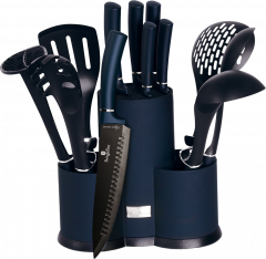 Berlinger Haus 12 részes kés- és konyhai eszközkészlet, aquamarin