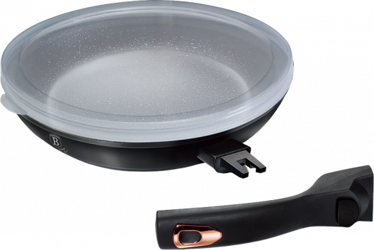 Berlinger Haus Serpenyő levehető nyéllel, 24 cm, Black Rose Collection