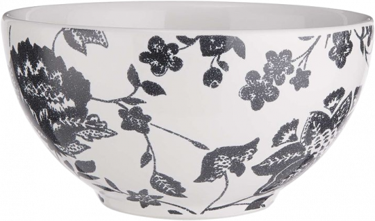 BLUE BLOSSOM tál fekete leveles 490ml