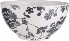 BLUE BLOSSOM tál fekete leveles 490ml