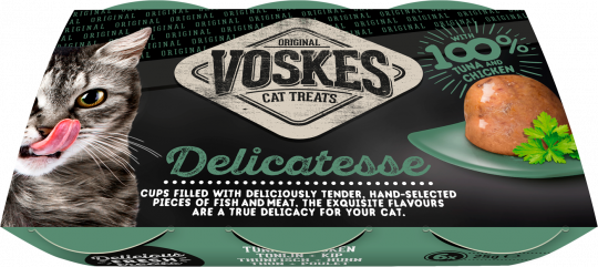 Voskes Zselés tonhal & csirke bonbon 6x25g macskáknak