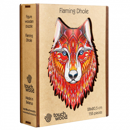 Vörös Vadkutya fa puzzle