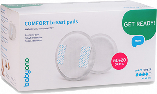 BabyOno melltartóbetét Comfort eldobható 50plusz20db 296